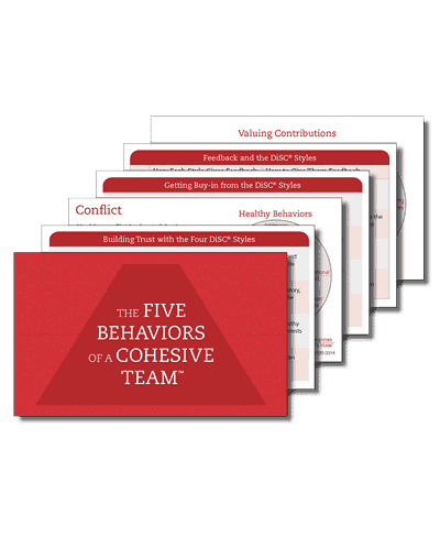 Five Behaviors Take Away Cards