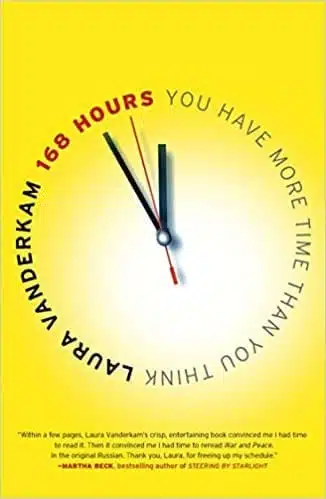 Book cover: 168 Hours by Laura Vanderkam.
