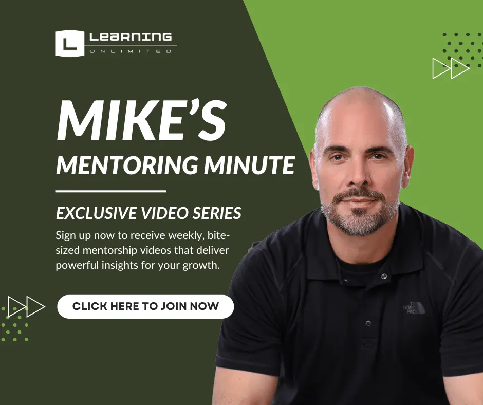 mike's mentoring minute popup