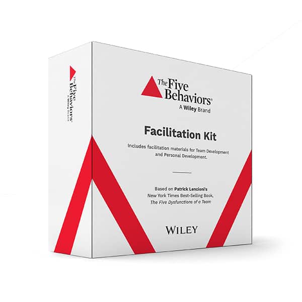 the five behaviors® boxed facilitation kit (includes team development and personal development)